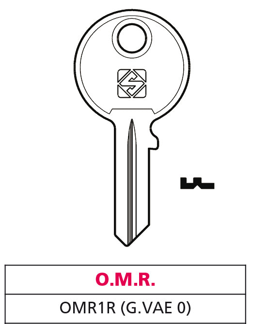 Silca CHIAVE ASC OMR1R (G. VAC 0) O.M.R. 20.00 pz