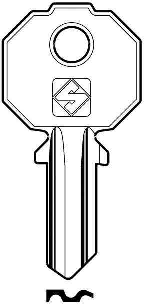 Silca CHIAVE ASC PF208 (G. VAC 0) PREFER 20.00 pz