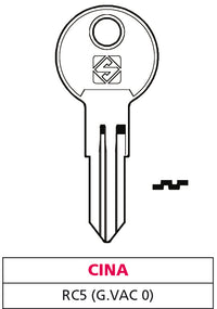 Silca CHIAVE ASC RC5 (G. VAC 0) CINA 20.00 pz