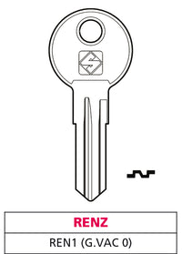 Silca CHIAVE ASC REN1 (G. VAC 0) RENZ 20.00 pz