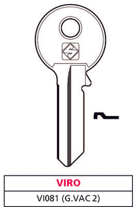 Silca CHIAVE ASC VI081 (G. VAC 2) VIRO 20.00 pz