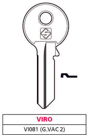 Silca CHIAVE ASC VI081 (G. VAC 2) VIRO 20.00 pz