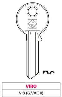 Silca CHIAVE ASC VI8 (G. VAC 0) VIRO 20.00 pz