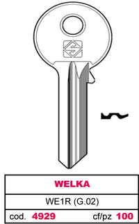Silca CHIAVE ASC WE1R (G.VAC 4) WELKA 20.00 pz