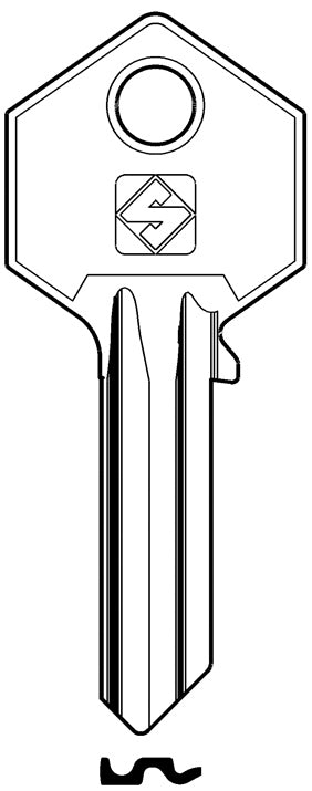 Silca CHIAVE ASC YA227 (G. VAC 0) YALE 20.00 pz