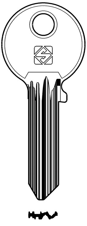 Silca CHIAVE OTTONE AB63 (G. VAC 1) ABUS 20.00 pz