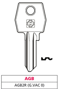 Silca CHIAVE OTTONE AGB2R (G. VAC 0) AGB 20.00 pz