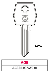 Silca CHIAVE OTTONE AGB3R (G. VAC 0) AGB 20.00 pz