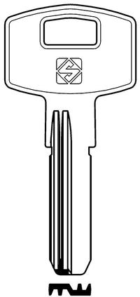 Silca CHIAVE OTTONE AMN2R (G. VAG 2) AMAN 20.00 pz