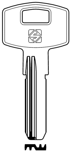 Silca CHIAVE OTTONE AMN2R (G. VAG 2) AMAN 20.00 pz