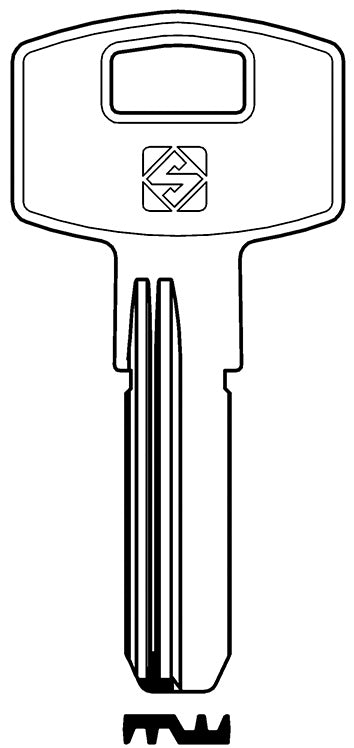 Silca CHIAVE OTTONE AMN2R (G. VAG 2) AMAN 20.00 pz