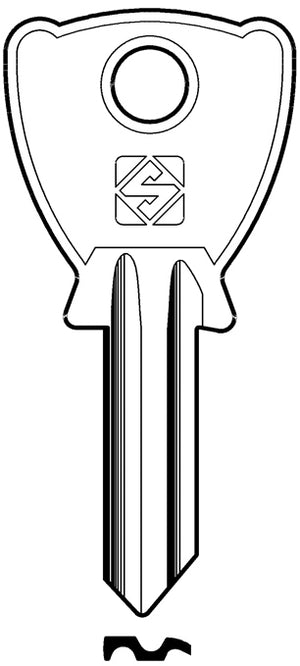 Silca CHIAVE OTTONE BE200 (G. VAC 0) BETA 20.00 pz