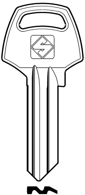 Silca CHIAVE OTTONE CB1 (G. VAC 0) CORBIN 20.00 pz