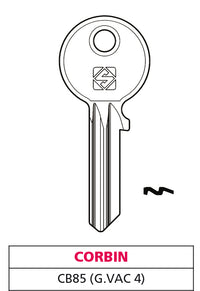 Silca CHIAVE OTTONE CB85 (G. VAC 4) CORBIN 20.00 pz