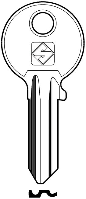 Silca CHIAVE OTTONE CS205 (G. VAC 2) CISA 20.00 pz