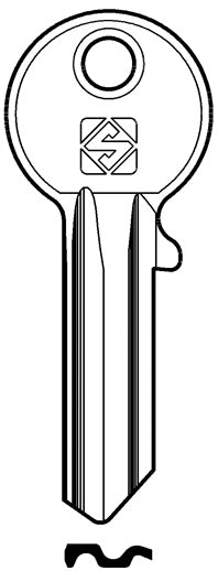 Silca CHIAVE OTTONE CS8 (G. VAC 0) CISA 20.00 pz