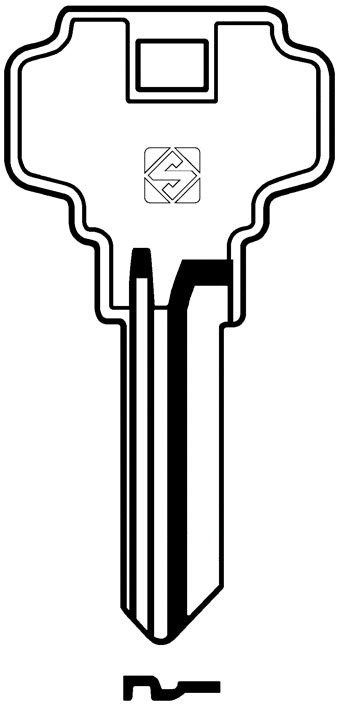 Silca CHIAVE OTTONE DX1 (G. VAD 0) DEXTER 20.00 pz