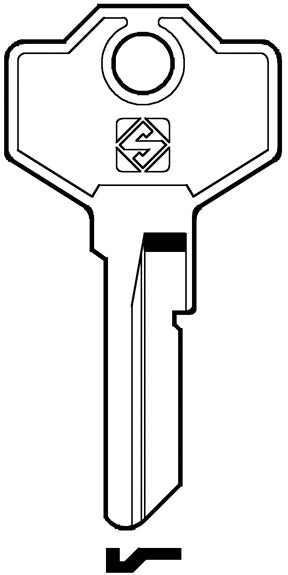 Silca CHIAVE OTTONE GS1 (G. VAC 0) GIUSSANI 20.00 pz