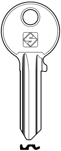 Silca CHIAVE OTTONE IE6R (G. VAC 0) ISEO 20.00 pz