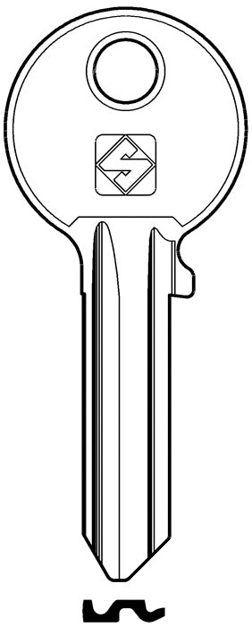 Silca CHIAVE OTTONE IE6R (G. VAC 0) ISEO 20.00 pz