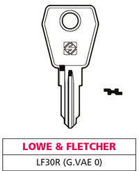 Silca CHIAVE OTTONE LF30R (G. VAE 0) LOWE & FLETCHER 10.00 pz