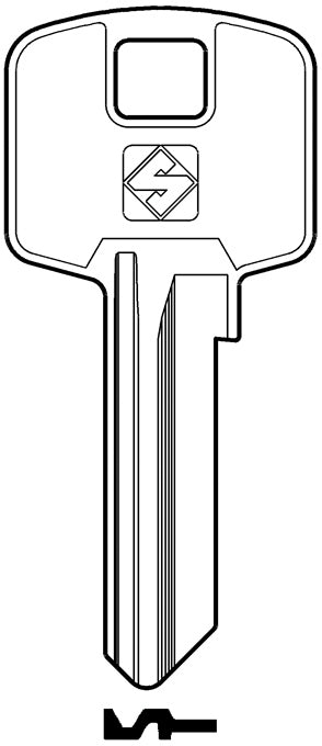 Silca CHIAVE OTTONE MER13R (G. VAC 0) MERONI 20.00 pz