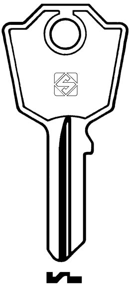 Silca CHIAVE OTTONE MER4 (G. VAC 0) MERONI 20.00 pz