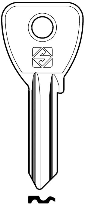 Silca CHIAVE OTTONE OC238 (G. VAC 0) OMEC 20.00 pz