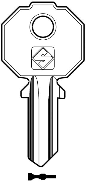 Silca CHIAVE OTTONE PF5S (G. VAC 0) PREFER 20.00 pz