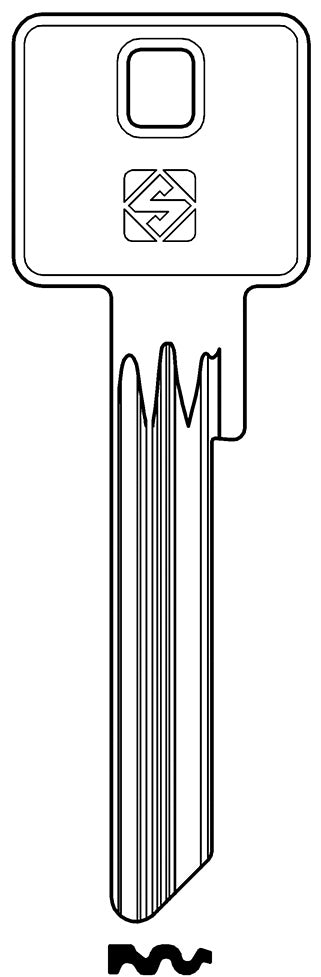 Silca CHIAVE OTTONE PT8 (G. VAD 1) POTENT 20.00 pz