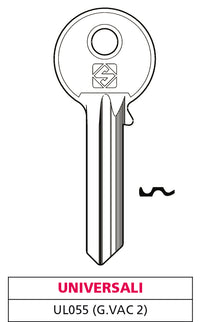 Silca CHIAVE OTTONE UL055 (G. VAC 2) UNIVERSALE 20.00 pz