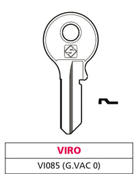 Silca CHIAVE OTTONE VI085 (G. VAC 0) VIRO 20.00 pz