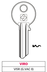 Silca CHIAVE OTTONE VI5R (G. VAC 0) VIRO 20.00 pz
