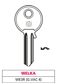 Silca CHIAVE OTTONE WE3R (G. VAC 4) WELKA 20.00 pz