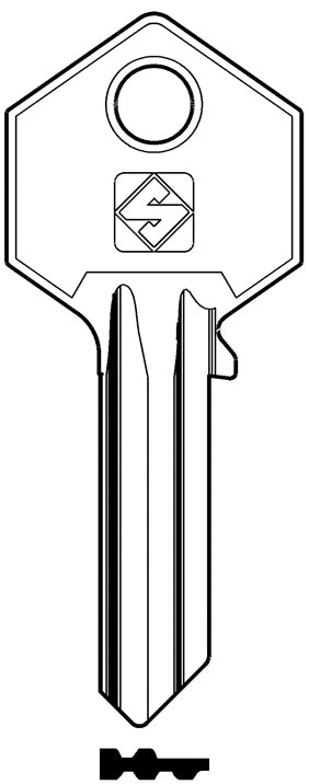 Silca CHIAVE OTTONE YA63 (G. VAE 0) YALE 20.00 pz