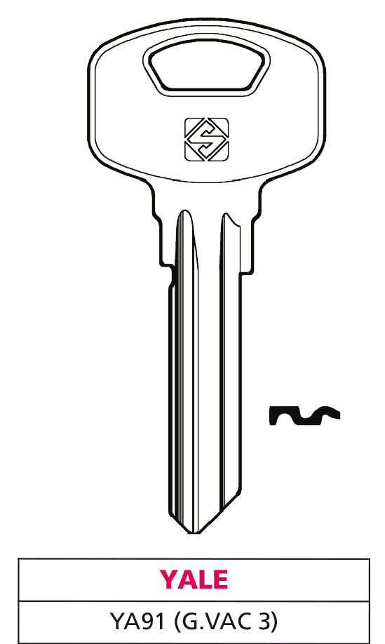 Silca CHIAVE OTTONE YA91 (G. VAC 3) YALE 10.00 pz