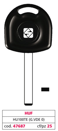 Silca CHIAVE PER AUTO HU100TE (G. VDE 0) HUF 5.00 pz