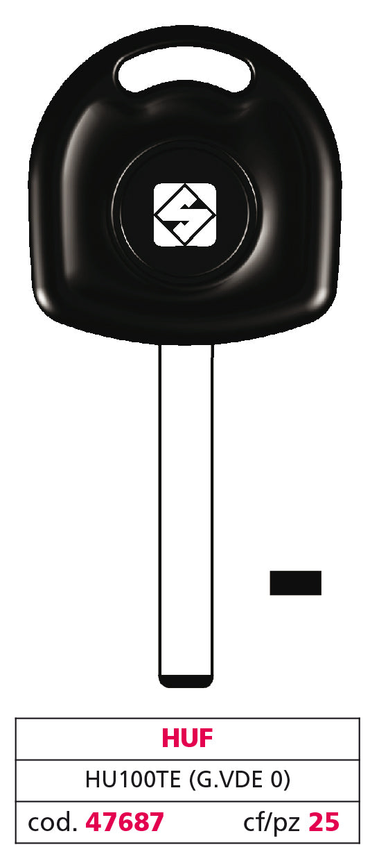 Silca CHIAVE PER AUTO HU100TE (G. VDE 0) HUF 5.00 pz