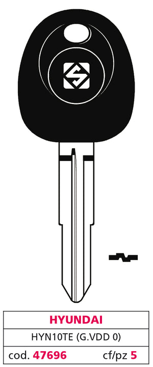 Silca CHIAVE PER AUTO HYN10TE (G. VDD 0) HYUNDAI 5.00 pz