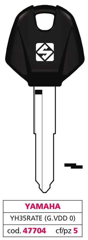 Silca CHIAVE PER AUTO YH35RATE (G. VDD 0) YAMAHA 5.00 pz
