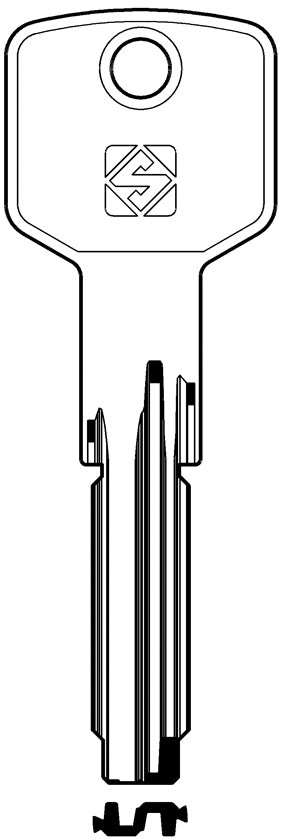 Silca CHIAVE PUNZONATA OTTONE CS140 (G. VAG 1) CISA 10.00 pz