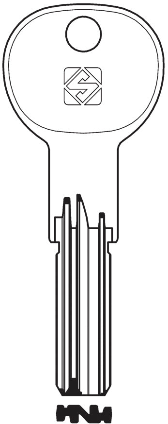 Silca CHIAVE PUNZONATA OTTONE IE15X (G. VAG 1) ISEO 10.00 pz