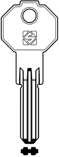 Silca CHIAVE PUNZONATA OTTONE PF23 (G. VAG 1) PREFER 50.00 pz