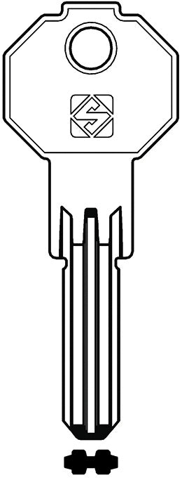 Silca CHIAVE PUNZONATA OTTONE PF23 (G. VAG 1) PREFER 50.00 pz