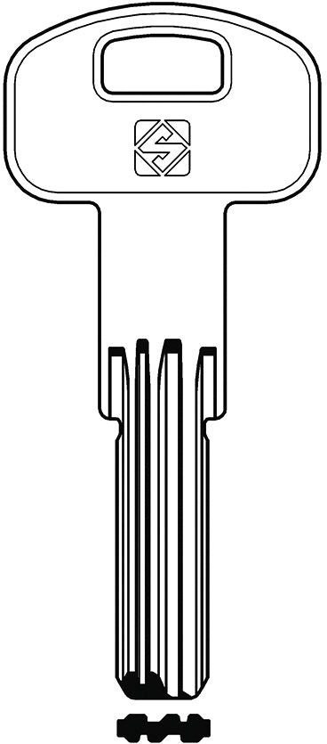 Silca CHIAVE PUNZONATA OTTONE PT7R (G. VAG 1) POTENT 5.00 pz