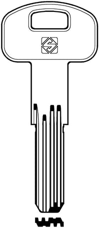 Silca CHIAVE PUNZONATA OTTONE SCM2 (G. VAG 2) SECUREMME 5.00 pz