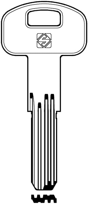 Silca CHIAVE PUNZONATA OTTONE SCM2 (G. VAG 2) SECUREMME 5.00 pz