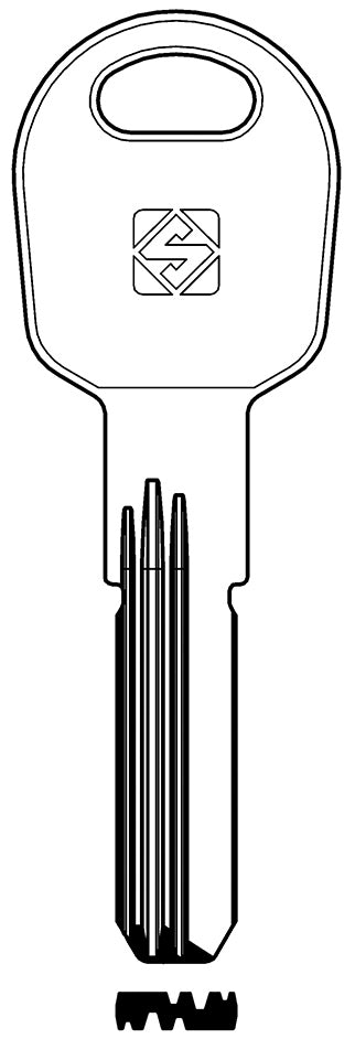 Silca CHIAVE PUNZONATA OTTONE TLC1R (G. VAG 0) TILANCO 5.00 pz