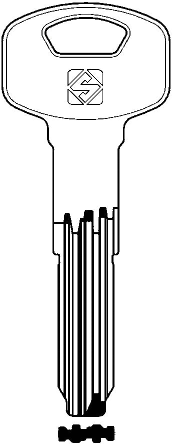 Silca CHIAVE PUNZONATA OTTONE YA115SMD (G. VAG 1) YALE 5.00 pz