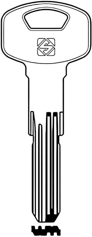 Silca CHIAVE PUNZONATA OTTONE YA118SMD (G. VAG 1) YALE 10.00 pz